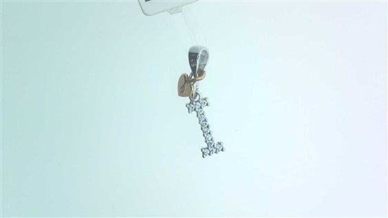 Anhänger Sommer Dame CUORE+LETTERA in Gold Cubic Zirconia -I- ZIRC P US/Z 0.60 BR - -I- ZIRC P US/Z 0.60 BR